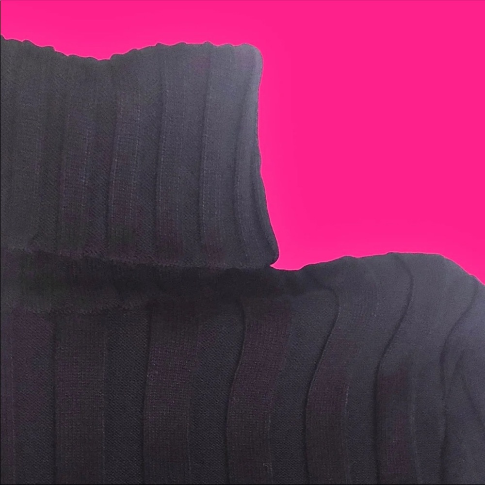 nwt ASOS Black ribbed knit sweater bodysuit - Picture 5 of 12